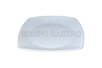 Foto de PLATO PLANO CUADRADO MELAMINA 9.5" A9138 BLANCO - copy