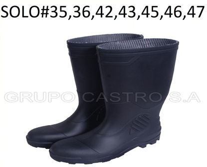 Foto de BOTA JARDINERA PVC NEGRA  #35,36,42,43,45,46,47 (ALTURA 15")SURTEK