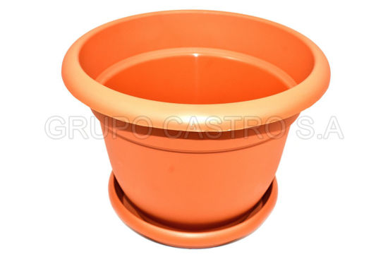 Foto de Maceta c/platera terracota megaplast