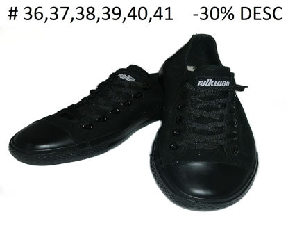 Foto de TENNIS NEGRA BAJA WW-KR024-Y WALKWAY #36,37,38,39,40,41