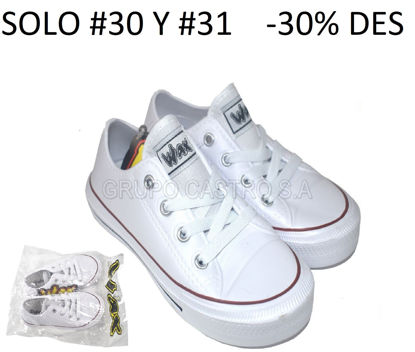 Foto de TENIS WAX BLANCA WX1622-B #30-31