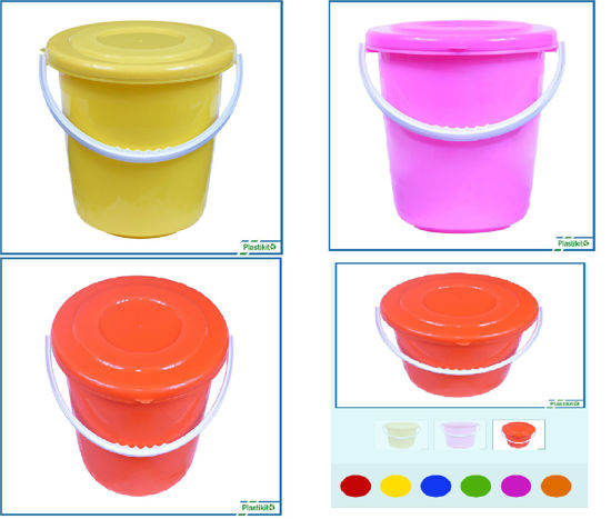Foto de  Balde 3 ltrs c/tapa IN213P 13 diametx17alt cms Plastikito (72)