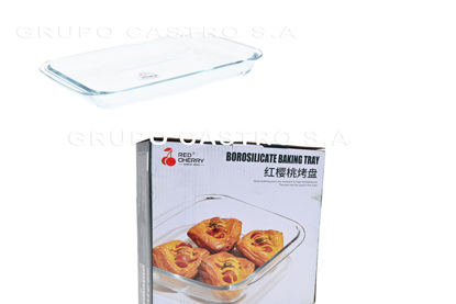 Foto de Pyrex Bandeja Rectangular 1 litro GET24-04 RED CHERRY 15X26cms (24)