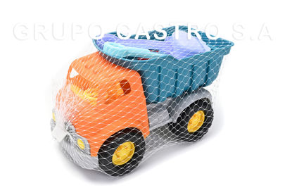 Foto de SET PLAYA CAMION VAGONETA 5 pcs C/ACCESORIOS 588-1 GET02-02 30x18x17cms(45)