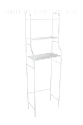 Foto de Organizador Metal para baño blanco GET18-01 46 ancx25 fonx152 alt cms(10)