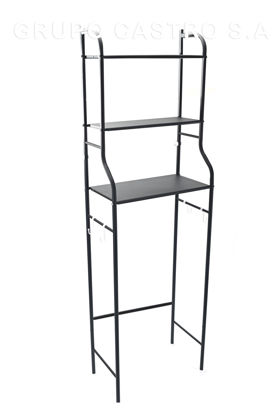 Foto de Organizador Metal para baño negro GET18-01 46 ancx25 fonx152 alt cms (10)