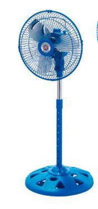 Foto de Ventilador Pie 10" Azul malla aspa metal Grupo Castro D'world GET50-03 (4)