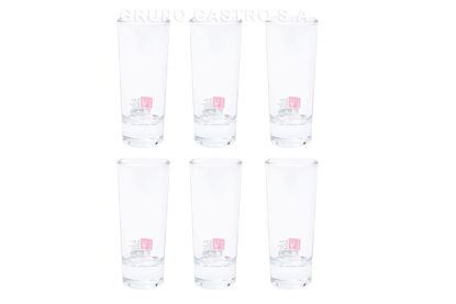 Foto de Copa tequilera vidrio alto  #Y312 M9F2605 / 2 onz, 59 ml 10x3.7 cms QIANLI (6)  (144)