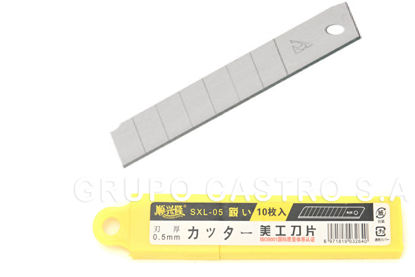 Foto de Cutter Repuesto hoja (Set10) SXL-05 0,5mm  GET10-14 (240)