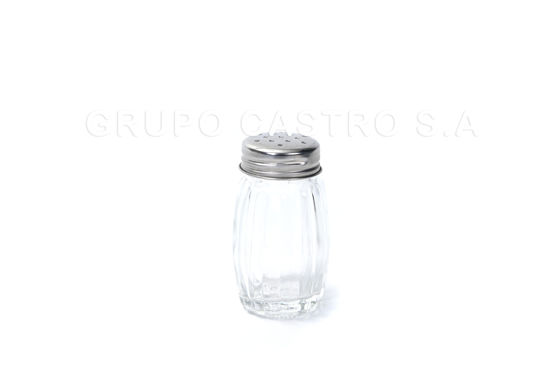 Foto de Salero vidrio 50ml c/tapa cromada GET30-07 (210)