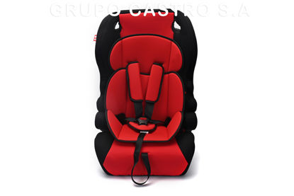 Foto de SILLA AUTO BEBE GET32-02 NEGRO/ROJO 73X44X30cms 7 meses- 7 años (2) 