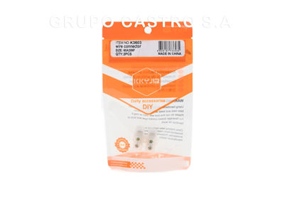 Foto de Conector Barril 2 pcs blister cable#8 KKYJIA K3603 (60A25M°) GET59-32 (288)