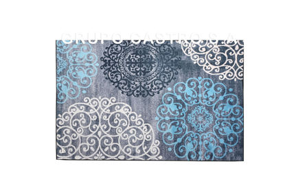 Foto de Alfombra Polyester 120X180 cms diseños flor,celeste,negro,blanco GET69-05 (20)