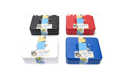 Foto de Caja Seguridad Portatil p/ billetes y monedas 20x16x8,5 cms GET37-06 (10)