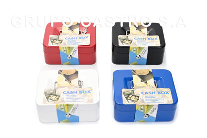 Foto de Caja Seguridad Portatil p/ billetes y monedas 25x20x8,5 cms GET37-07 (16)