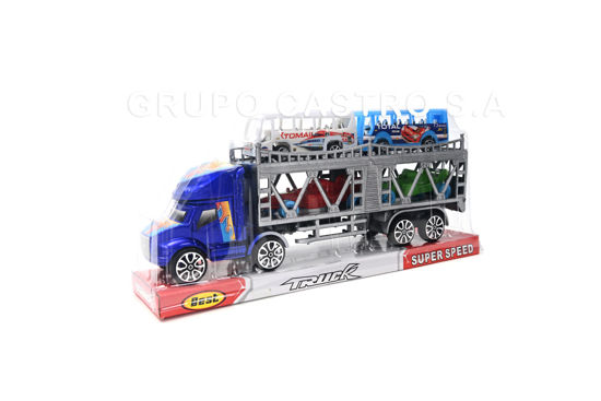 Foto de Trailer c/4 vehic,carreras y bus 333-9 29 larg x13alt cms GET05-04 (108)