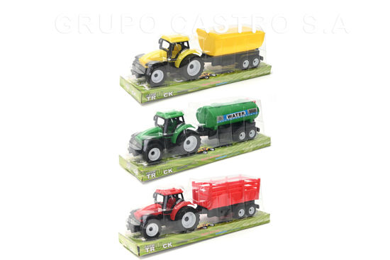 Foto de Tractor Granja c/Carreta surt 25largx6,5 alt cms 8912 GET05-18 (180) 