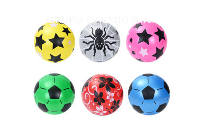 Foto de BOLA HULE DECORADA 22CMS GET03-06 (500)