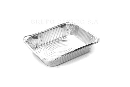 Foto de Bandeja Desechable Alum N4I2607 37x27x7 cms Rectang (100)