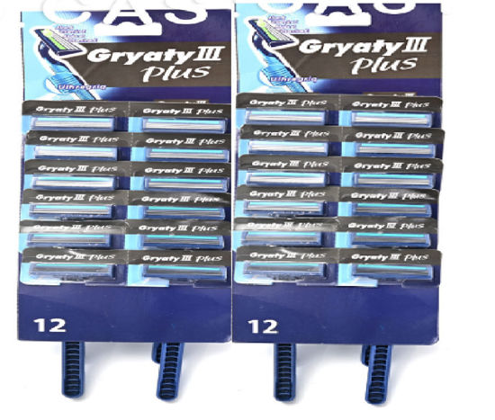 Foto de Prestobarba 24pcs Gryaty Plus Desech G-243 GET48-01 c/lubricante 3hojas (24)(72)