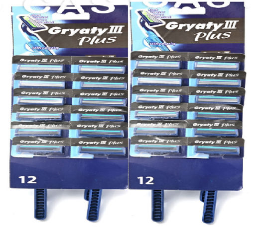 Foto de Prestobarba 24pcs Gryaty Plus Desech G-243 GET48-01 c/lubricante 3 hojas (24)(72)