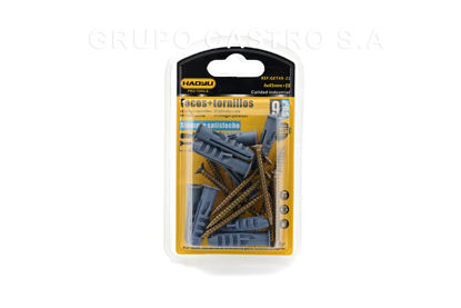 Foto de Tornillo 9pcs+Espander 9pcs 4x45mm+E8 HAOYLI GET49-21 (240) 