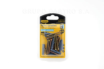 Foto de Tornillo 12pcs+Espander 12pcs 3.5x40mm+E6  HAOYLI GET49-22 (240)