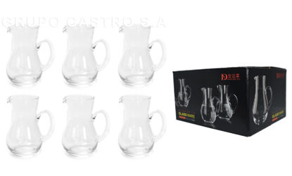 Foto de Pichel vidrio SET 6pcs agua-sangria 300 ml HJJ-59138 GB-2 GET70-26 CATBELLE (12)