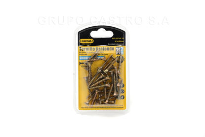 Foto de Tornillo Tirafondo 4,5x30mm (1.18"x3/16") 30 pcs Blister HAOYLI GET49-28 (240)