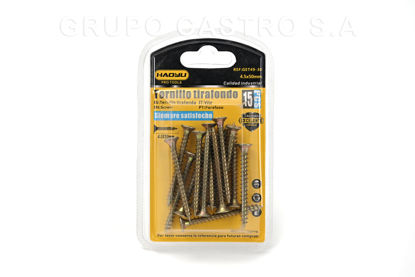Foto de Tornillo Tirafondo 4,5x50mm (1.96"x11/64") Blister 15 pcs HAOYLI GET49-30 (240)