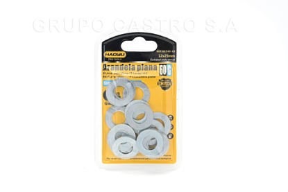Foto de Arandela Plana Blister 12x25 mm 60 grs HAOYLI GET49-63 (240)