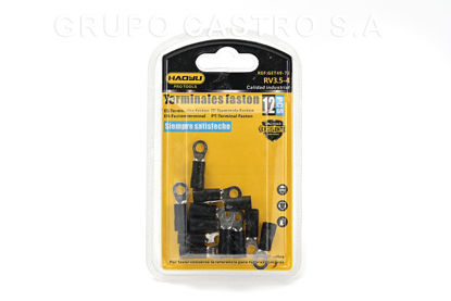 Foto de Terminal Fast on Tipo Ojo RV3,5-4  / 14-12 / 12 pcs HAOYLI GET49-72 (240)