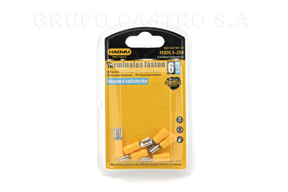 Foto de Terminal Fast on Tipo Hembra FDD5,5-250 / 12-10 6 pcs HAOYLI GET49-73 (240)