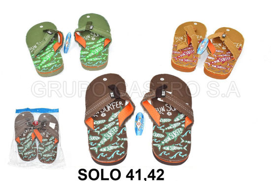 Foto de SANDALIA HOMBRE GANCHO TELA  SF-07024-2M #41