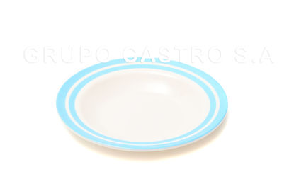 Foto de Plato Hondo Dec.Rayas Melamina 9'' /22.7 cms 2105-9 GET29-19 (120)