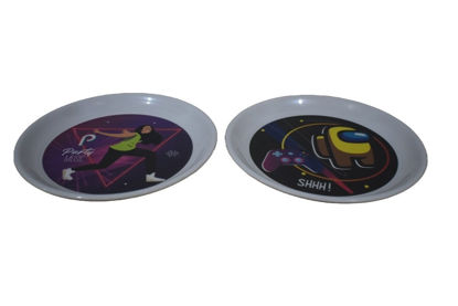 Foto de PLATO SEMIHONDO INFANTIL DISEÑOS 18CMS UM-BP-CB-CF W-222D.07BP MELAMINA