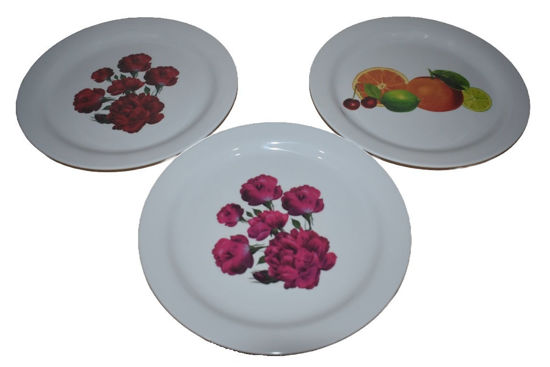 Foto de PLATO PLANO DECORADO 9-3/4" MELAMINE UM-BP-CB-CF W222A.CN