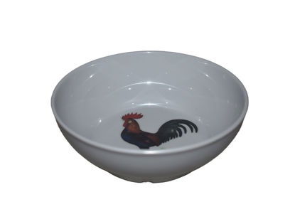 Foto de DULCERA BOWL GALLO MELAMINA 17.5X6CMS UM-BP-CB-CF A01-175.07BP