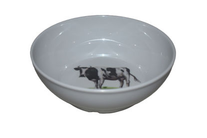 Foto de DULCERA BOWL VACA MELAMINA 17.5X6CMS UM-BP-CB-CF A01-175.07BP