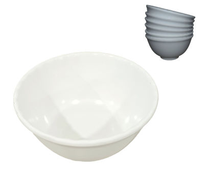 Foto de DULCERA MELAMINE BLANCA 5.5"X3" 14X7.5cms BOWL-UM-BP-SB-SF RCB-A7.01BP 