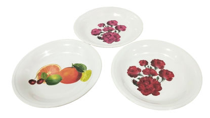 Foto de PLATO HONDO DECORADO 9" 23cms MELAMINE UM-BP-CB-CF W333-A.07BP