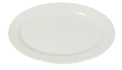 Foto de PLATO OVALADO BLANCO 12" 30x22cms MELAMINE UM-BP-SB-SF W-42.01BP 