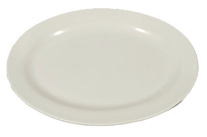 Foto de PLATO OVALADO CREMA 12" 30x22cms MELAMINE UM-CR-SB-SF W-42.03CR