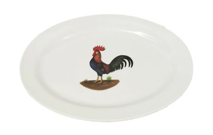 Foto de PLATO OVALADO GALLO 9" MELAMINE UM-BP-CB-CF W-42A.07BP