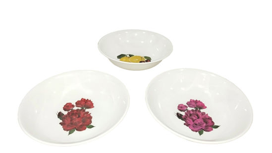 Foto de DULCERA BOWL 9"X2.5" 22.5x6cms DECORADO MELAMINE UM-BP-CB-CF A1-01.07BP