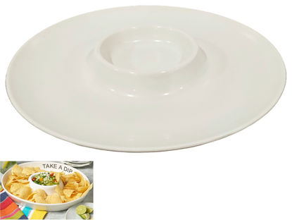 Foto de PLATO REDONDO CREMA BOCAS 30CMS UM-CR-SB-SF BM-BQ1.03CR MELAMINA