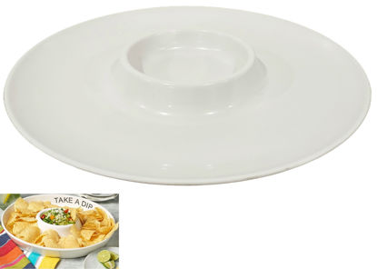 Foto de PLATO REDONDO BLANCO BOCAS 30CMS UM-BP-SB-SF BM-BQ1.01BP MELAMINA