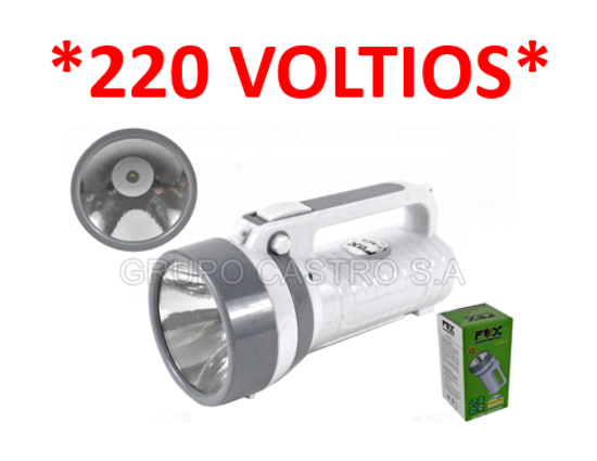 Foto de FOCO LAMPARA *220V* 9 LT-841S SOLAR RECARGABLE FOX 1 LED 15largx8.5anc cms