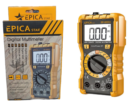 Foto de MULTIMETRO DIGITAL EPICA EP-60551 200V/600V LCD (40)