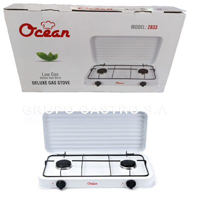 Foto de Estufa Gas 2 quem OCEAN C/T Blanca 2833 6002 GET25-20 53.5 larg,28 anc,9 alt cms (8)